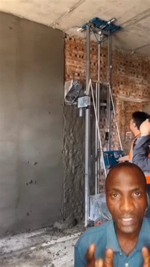 Industrial plastering machine. This machine can make it so easy | Baba Manu Comics