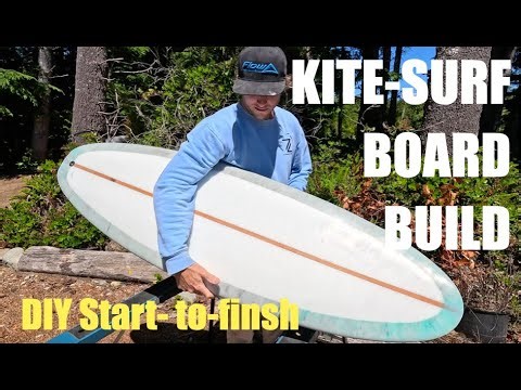 Strapless Kitesurfing board Build in 11 Minutes | DIY Kite Surf Board