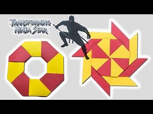 Origami Transforming Ninja Star | Step by step guide to paper folding