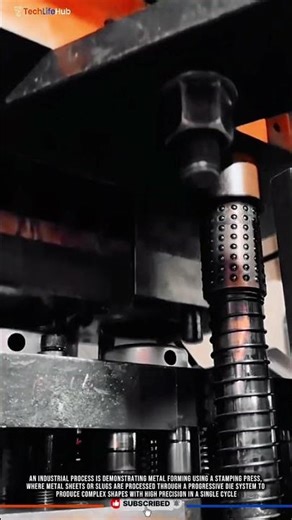 Innovation Metal Stamping Press for High-Speed Precision Forming with Progressive Die System #tech