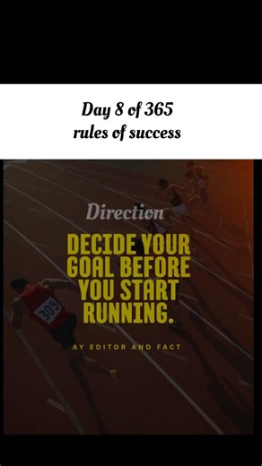 Day 8 Rule no. 8 #direction #motivation #rules