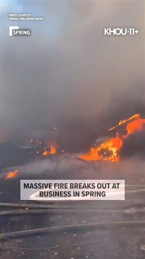 Photos and a video show what firefighters were dealing with when a massive fire tore through a Spring business earlier today. https://www.khou.com/article/news/local/spring-texas-fire-tire-shop/285-e70af662-a252-4df0-8233-48b056e45dc7?utm_medium=social&utm_source=facebook_KHOU_11_News | KHOU 11 News