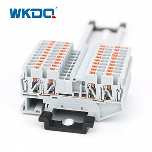 [Hot Item] 4 mm Feed Through Push Wire Spring Terminal Block