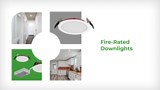 ETI LIGHTING 4 in. Fire Rated Canless Integrated LED Recessed Light Trim Downlight 800-Lumens Adjustable CCT Dimmable (24-Pack) 63309101-24PK