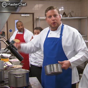 Won't someone please think of the custard?! 😩😂 Treat yourself to the first week of Celebrity #MasterChefUK on BBC iPlayer now. The link is in the comments. | MasterChef UK