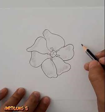 Cómo dibujar una gardenia (flor)