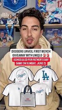 The Dodgers reveal their first merchandise giveaway in partnership with Uniqlo 🔥