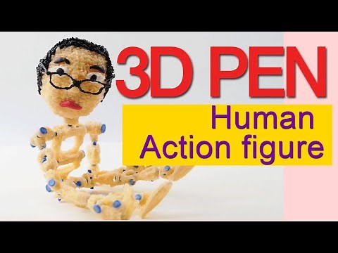 3D PEN PRINT ART | How to make MOVABLE action figure DIY | Tutorial