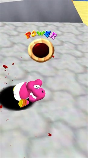 Baby Yoshi BAD FALL #sm64 #mario #supermariobros #shorts #memes #funnyshorts #gaming #yoshi