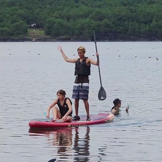 Amazing Paddleboarding Group Adventure on the Lake #shorts