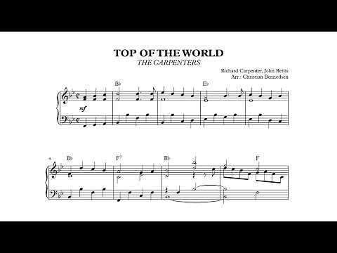 Top Of The World - Piano