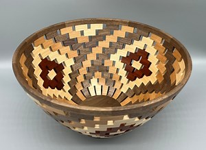 Open Segment Bowl - Maple, Walnut, Cherry and Padauk - Etsy