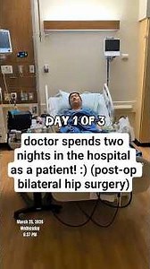 doctor spends two nights in the hospital as a patient! #doctor #hospital #surgery #surgeryrecovery