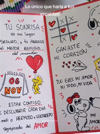 Lo único que haría a tus espaldas — idea de carta romántica