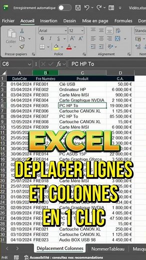 Move rows & columns in 1 click (ultra fast)