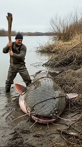 Giant Catfish Caught With Turkey Inside Mouth 🤯 #catfish #fishing This is the unbelievable fishing video everyone is talking about. A fisherman lands a truly giant catfish, a massive river monster. But the most shocking part is what he finds inside. Watch this crazy fishing moment as he pulls an entire turkey from the huge catfish's mouth. This bizarre discovery, caught on camera, is one of the most unbelievable catches ever recorded. This amazing footage shows the shocking reality of what lurk