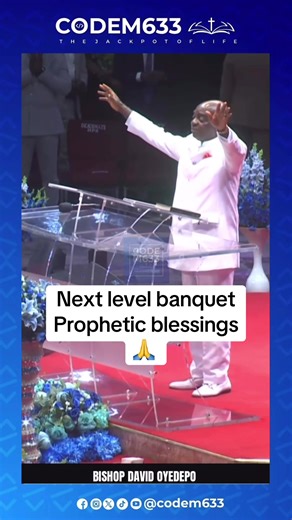 Next level banquet Prophetic Blessings 🙏 - Bishop David Oyedepo #kingdomgiants #christiantiktokcomunity #bishopdavidoyedepo #video #church