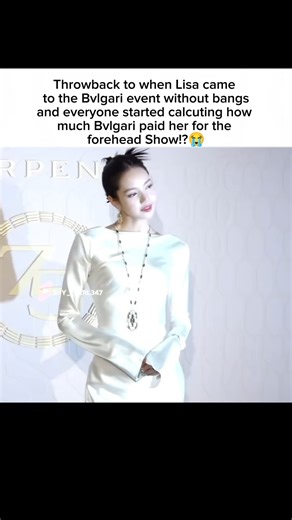the legendary lisa forehead debut at bvlgari😮‍💨 #Blackpink #블랙핑크 #Lisa #리사 #trending #korea