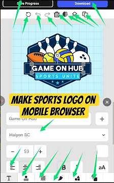 Make Sports Logo on Mobile Browser (No App, No PC) #sportslogo