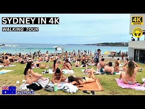 Sydney Beach Walk - Bondi Beach In 4K 60FPS 🇦🇺
