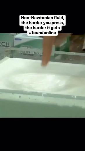 Non-Newtonian fluid, the harder you press, the harder it gets #foundonline | SMART Masonry