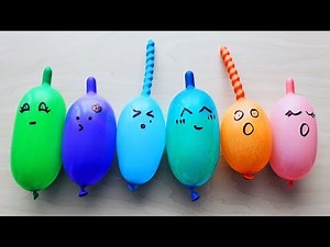 Making Crunchy slime with funny balloons - Satisfying slime Video