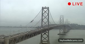 【LIVE】 Live Cam San Francisco - Bay Bridge | SkylineWebcams