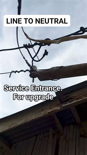 Service entrance sa probinsya for upgrade na. Line to nuetral power supply #electrician #relay #panelboard #control #light #switch #wiring #outlet #diy #electrical | Electricians Guide