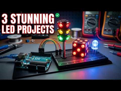 DIY 3 AMAZING ARDUINO PROJECTS CIRCUITS WITH LEDS || ARDUINO PROJECTS FOR BEGINNERS