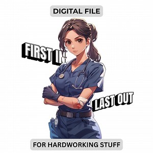 Anime EMT PNG, premier entré dernier sorti, ambulancier paramédical téléchargement numérique - Etsy France