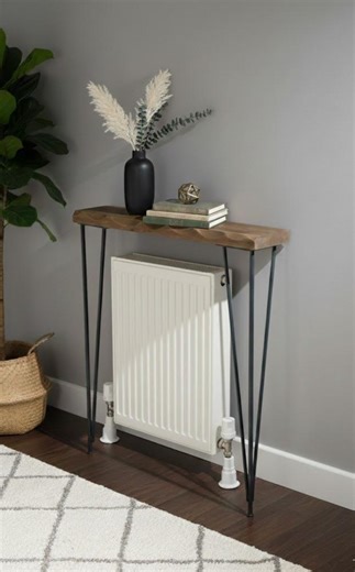 Table de console Live Edge, console de saisie - Etsy France