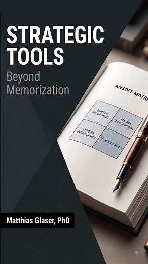 How to Use the Ansoff Matrix (Not Just Memorize It) #businessschool #mba #businessstrategy