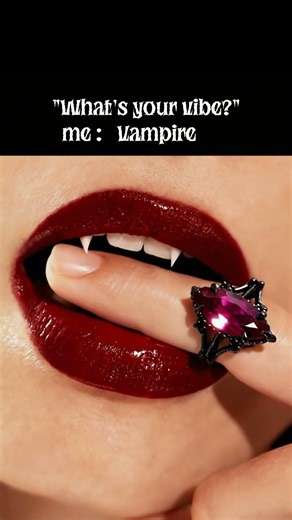 We disappear into the woods and become local vampires🕯️🩸#gothic #darkromance #jewelry #ring