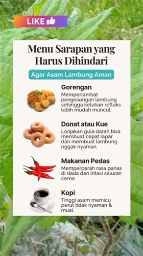 Menu sarapan anti asam lambung naik #shortvideo #shorts #asamlambung