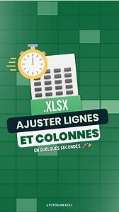Tu reçois parfois des fichiers Excel avec des colonnes et des lignes mal ajustées, rendant les données difficiles à lire ? Pas de souci, cette astuce va tout régler en quelques secondes. 🚀✨ Au lieu de redimensionner manuellement chaque ligne et colonne, je te montre comment : ✅ Sélectionner toute la feuille d’un seul clic ✅ Ajuster automatiquement la largeur des colonnes et la hauteur des lignes avec un simple double clic Regarde cette vidéo pour maîtriser cette astuce simple et rendre tes tabl