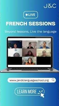 LIVE French Sessions | Speak & Learn French with J&C