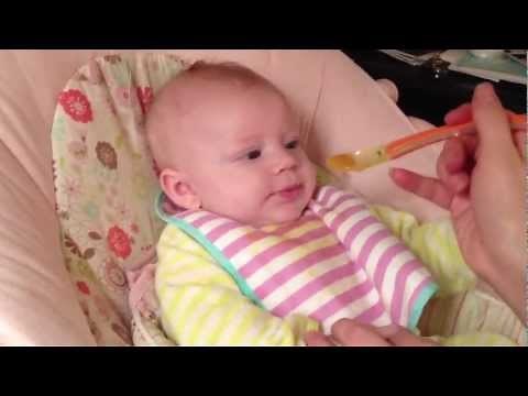 Baby's First Spoon Feeding (four months)