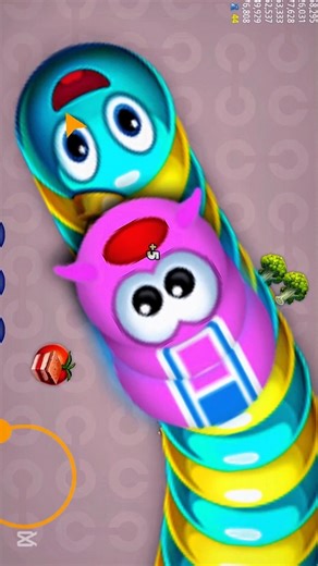 Worms Zone.io 🐍🔥 Everyone Chased Him 😱 Biggest Mistake! #shorts #Trending manoranjan-game episo 281