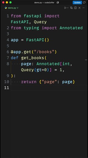 Annotated - Type Hints + Validation Combined! #python #yotubeshorts