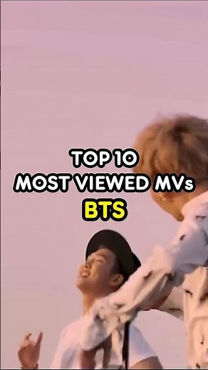 ⭐ TOP 10 BTS' MOST VIEWED MVs 💜🔥 #bts