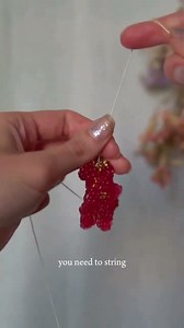 Short parts of my 16 minute video tutorial 🫐 #crochettutorial #crochetwithbeads #beadedcrochet