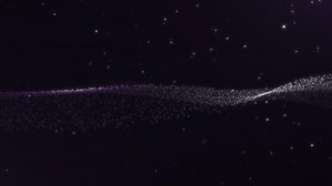 Purple and White Sparkling Particle Wave Animation