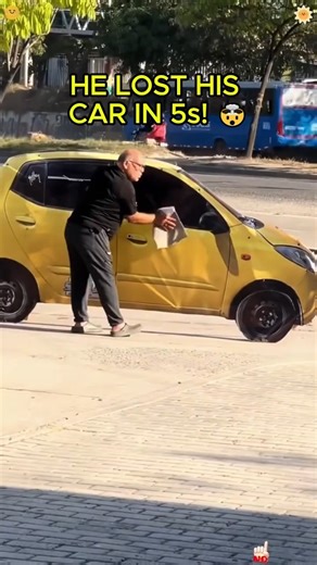 He didn’t notice his CAR was GONE! 🤯 #prank