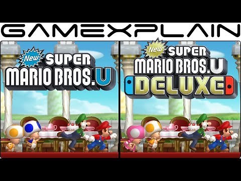 New Super Mario Bros. U Deluxe - Switch Vs. Wii U Graphics Comparison