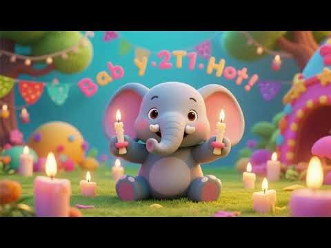 🐘🎂 Baby Elephant’s Candle Count | Counting Song | Nursery Rhymes & Kids Songs