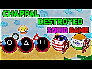 [INDIA's CHAPPAL BREAK🔥 SQUID GAME]🤣🥿😆 || USA ESCAPES DEATH!!☠️😂 #Countryballs