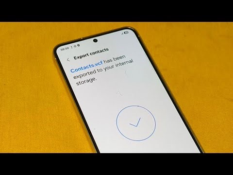 How to Save, Import & Export Contacts in Samsung Android 15 | Export Vcf File