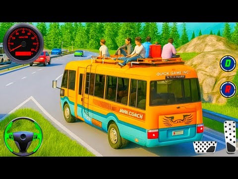 Mini Coach Bus Driving 3D - New Offroad Bus Drive Simulator - Android Gameplay