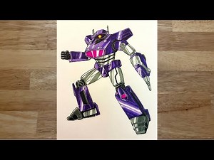 How to draw Shockwave (transformers)
