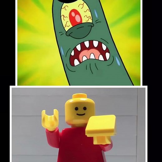 Atom by Atom Comparision #lego #spongebob #atom #plankton #shorts #meme